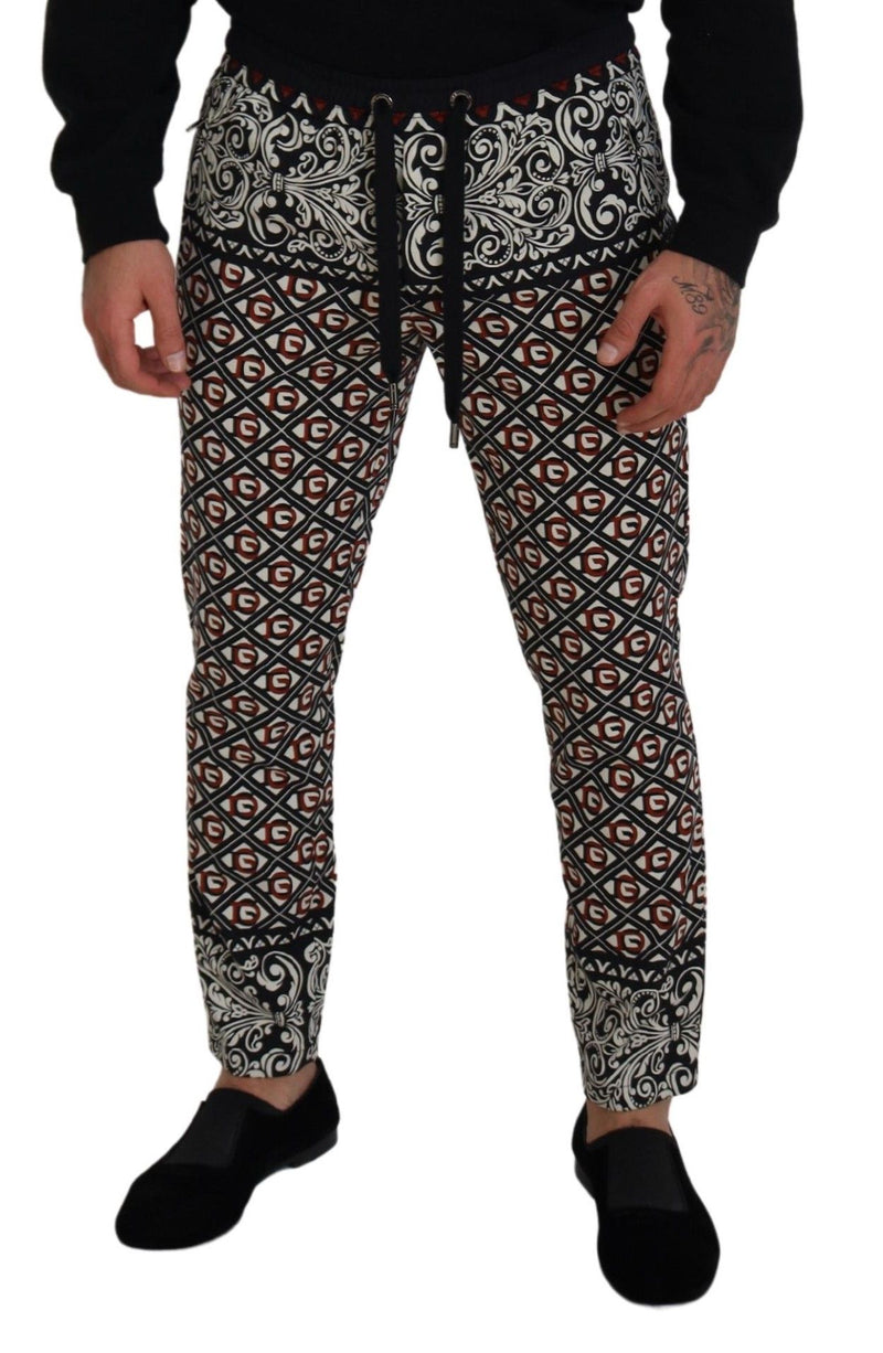 Eleganti pantaloni da jogging multicolore