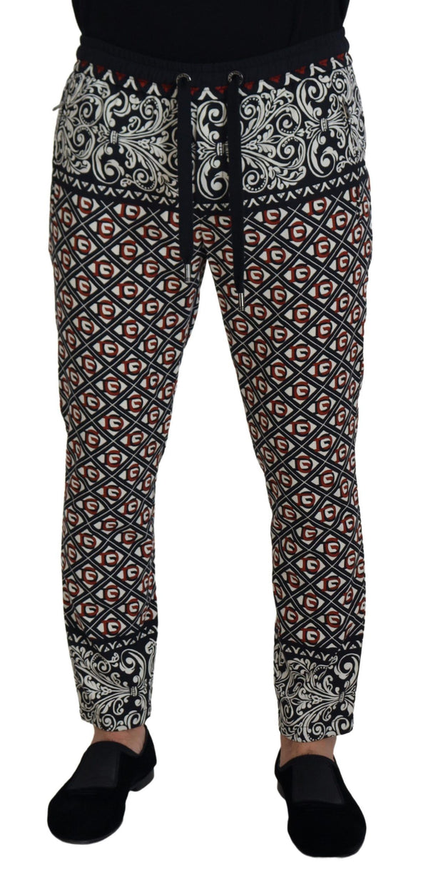 Elegantes pantalones multicolores de jogging