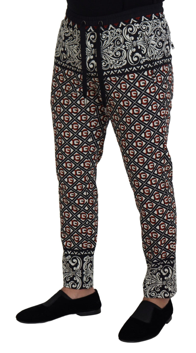 Eleganti pantaloni da jogging multicolore