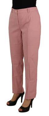 Chic Midwaist Virgin Wool Pink Pants