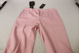 Chic Midwaist Virgin Wool Pink Pants