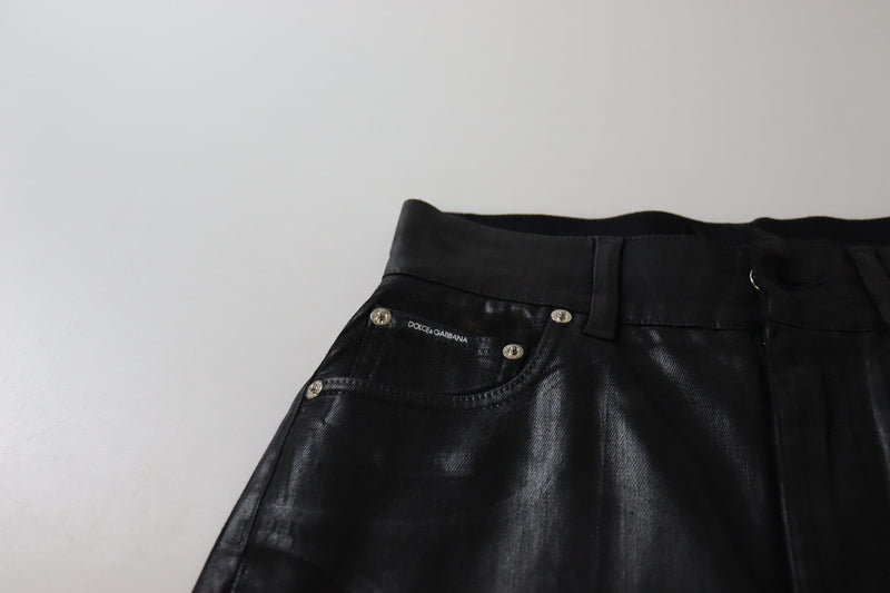 Pantalon noir maigre et maigre