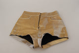 Gold hohe Taille heiße Hosen Shorts