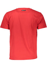 Elegantes rot gedrucktes T -Shirt mit klassischer Anziehungskraft