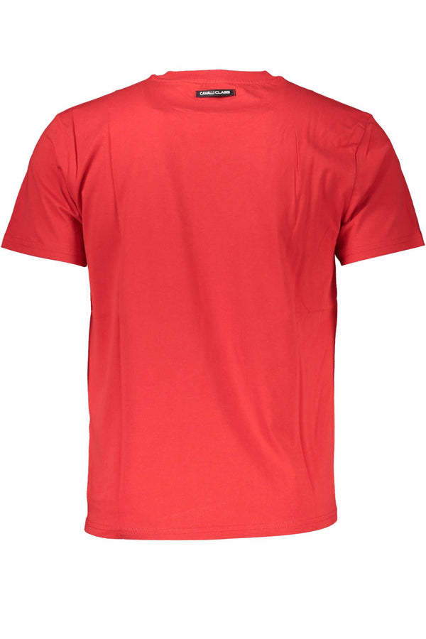 Elegante camiseta impresa en rojo con atractivo clásico