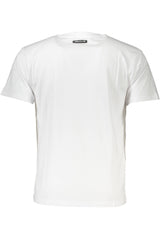 Elegant White Print Logo Tee