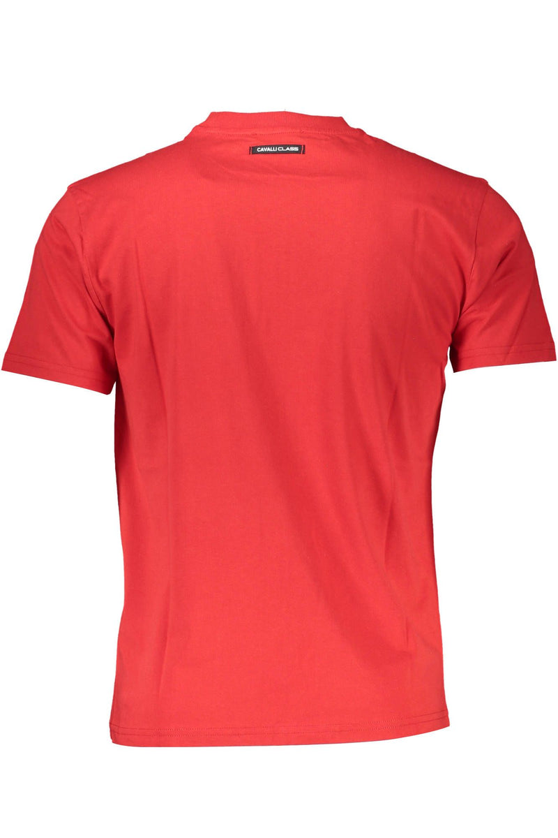 Elegante tee de logotipo impreso rojo