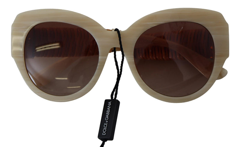 Gafas de sol para mujeres de acetato beige chic