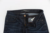 Ermanno scervino chic jeans flacos de azul oscuro