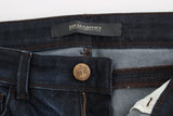 Ermanno scervino chic jeans flacos de azul oscuro