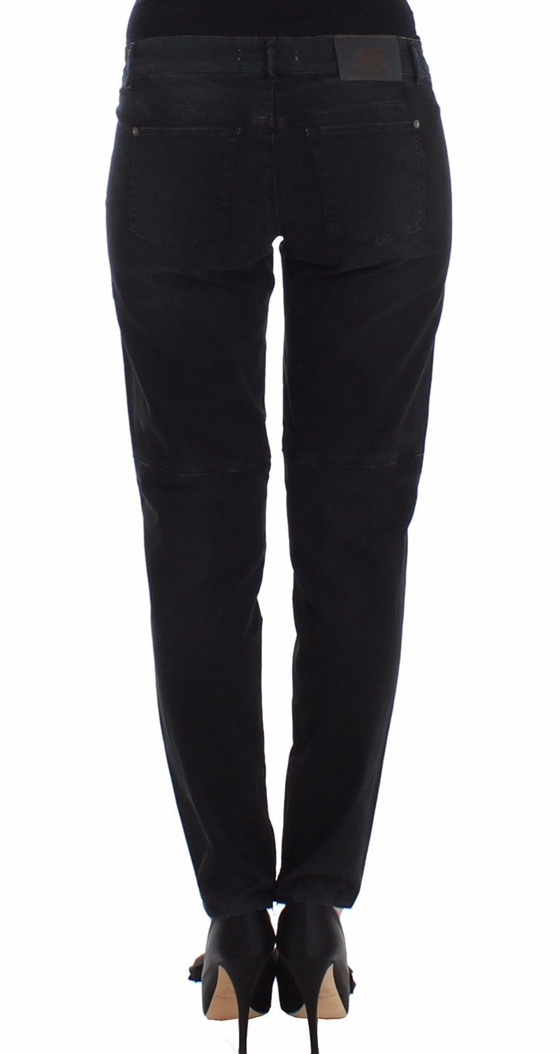 Jeans de concepteur slim noir élégant