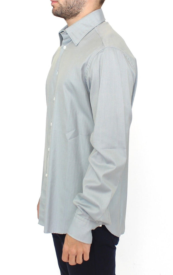 Élégance chemise gris décontractée gris