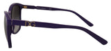 Elegante violette runde Sonnenbrille für Frauen