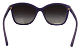 Elegante violette runde Sonnenbrille für Frauen