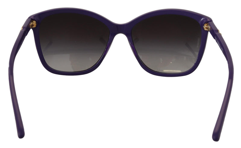 Elegantes gafas de sol de violeta redonda para mujeres