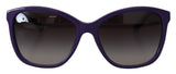 Elegante violette runde Sonnenbrille für Frauen