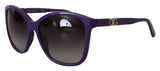 Elegante violette runde Sonnenbrille für Frauen