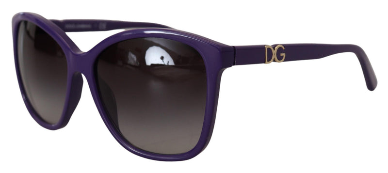 Elegante violette runde Sonnenbrille für Frauen