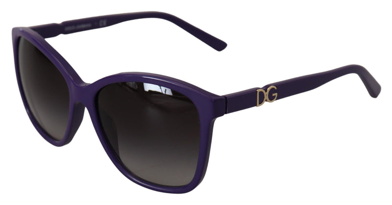 Elegantes gafas de sol de violeta redonda para mujeres