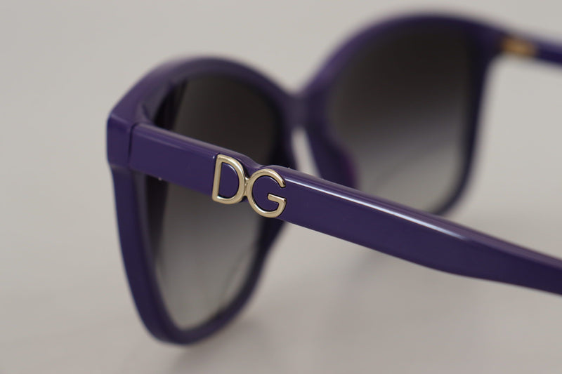 Elegante violette runde Sonnenbrille für Frauen