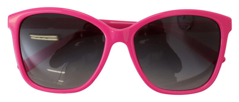 Elegantes gafas de sol rosa rosa redonda para mujeres