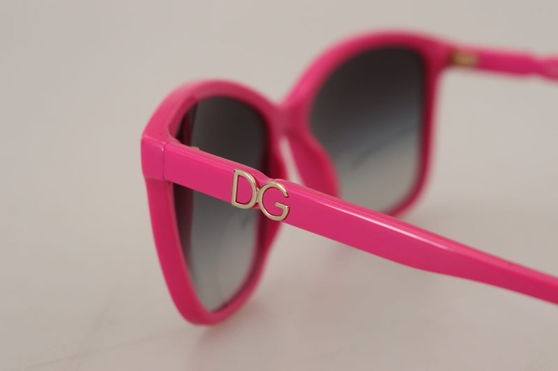 Elegantes gafas de sol rosa rosa redonda para mujeres