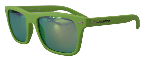 Lunettes de soleil à bord complet vert acide chic