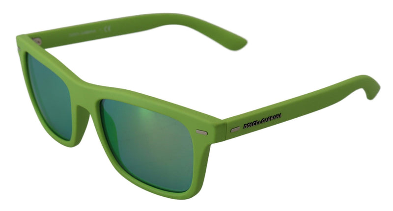 Gafas de sol con borde completo de ácido verde elegante