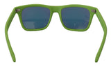 Gafas de sol con borde completo de ácido verde elegante