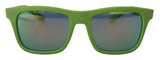 Acid Green Chic Full Rim Sonnenbrille