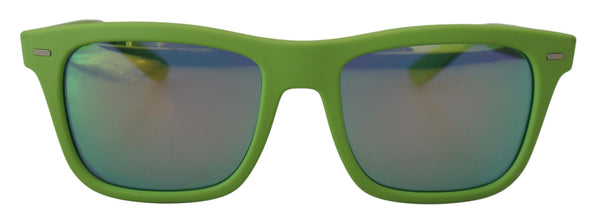 Lunettes de soleil à bord complet vert acide chic