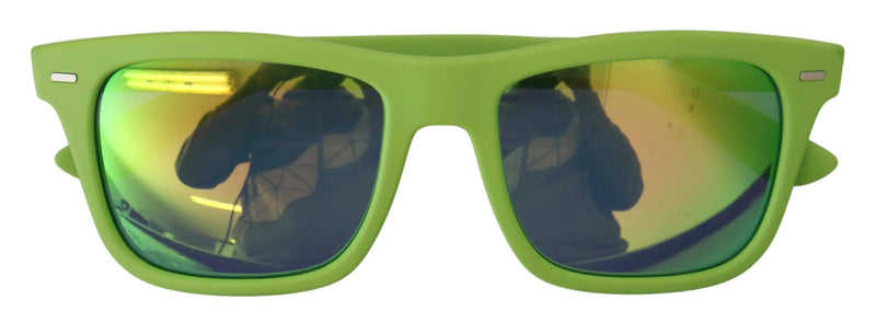 Acid Green Chic Full Rim Sonnenbrille