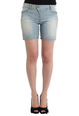 Shorts di denim blu chic - Ermanno SCRIVINO