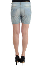 Chic Blue Denim Shorts - Ermanno SCERVINO