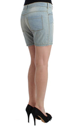 Shorts di denim blu chic - Ermanno SCRIVINO