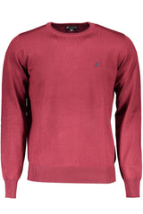 Crimson Nylon Round Neck -Pullover