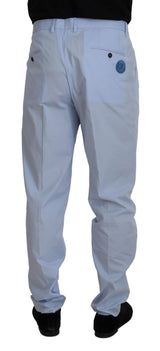 Elegant Slim Fit Chino in hellblau