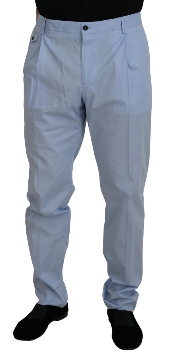 Chino slim élégant en bleu clair