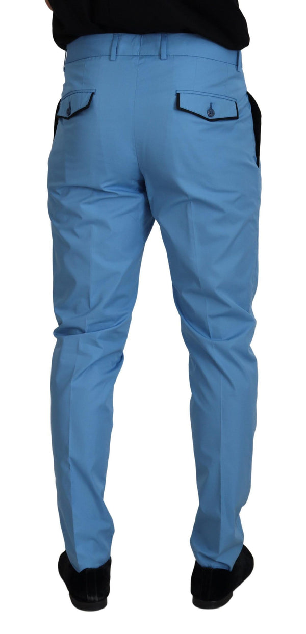 Elegante chinos delgados de fit - disfrutar del lujo italiano