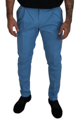 Elegant Slim Fit Chinos - Indulge in Italian Luxury