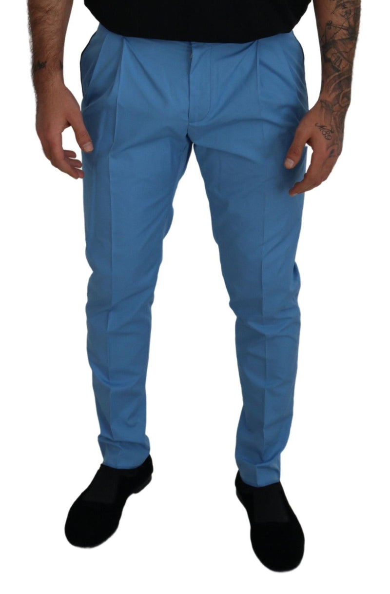 Elegante chinos delgados de fit - disfrutar del lujo italiano