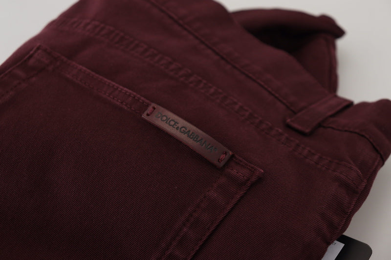 Jeans Bordeaux slim fit - lusso italiano