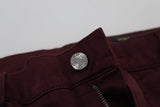 Jeans Bordeaux slim fit - lusso italiano