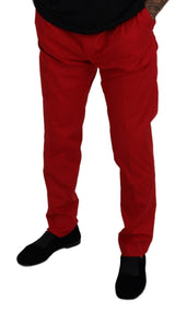 Κομψό λεπτό Fit Crimson Chinos