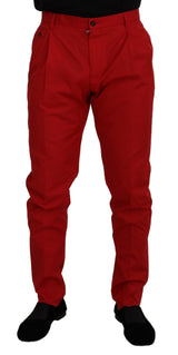 Κομψό λεπτό Fit Crimson Chinos