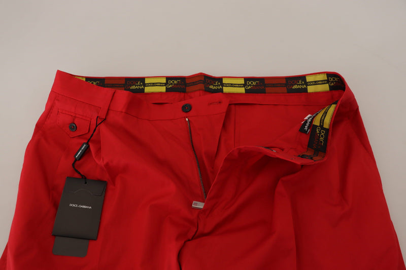 Κομψό λεπτό Fit Crimson Chinos