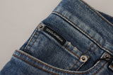 Jean en denim italien élégant slim italien