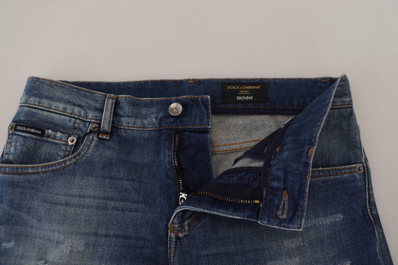 Jean en denim italien élégant slim italien