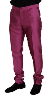 Eleganti pantaloni abiti formali in forma elegante in rosa