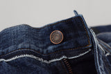 Jeans en ajustement régulier élégant Blue Wash